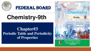 Chapter#3 Periodic Table and Periodicity of Properties