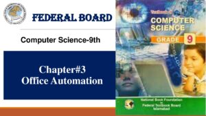 9th Computer Science Chapter3 Office Automation